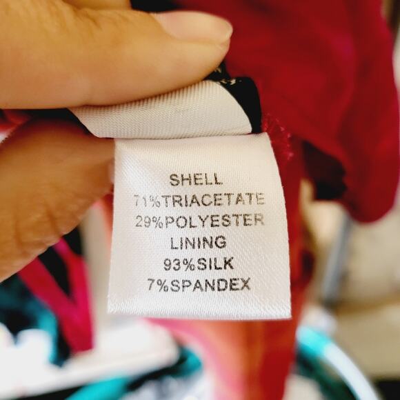 Diane Von Furstenberg Fuchsia Tie Dye Dress Size S - Picture 12 of 13